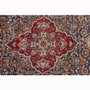 Kashmar Persian Rug 13x9 ft - Semi Antique Afshan Crimson, Ivory Hand Knotted | pile detail | SKU 111944