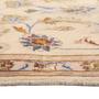 Kashmar Persian Rug 8x3 ft - Semi Antique Afshan All-Over, Shah Abbasi Cream, Camel, Blue Hand Knotted | side view | SKU 111945