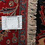 Hamadan Persian Rug 12x9 ft - Semi Antique Medallion Toranj, Shah Abbasi Dark Red, Navy Blue, Madder Red Hand Knotted | full view | SKU 111946
