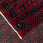 Baluch Persian Rug 8x3 ft - Semi Antique Mihrab Red, Blue Hand Knotted | corner detail | SKU 111949