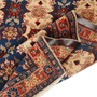 Veramin Persian Rug 5'3" x 3'6" - Semi Antique Vagireh Blue, Navy Blue Hand Knotted | detail view | SKU 111952