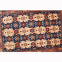 Veramin Persian Rug 5'3" x 3'6" - Semi Antique Vagireh Blue, Navy Blue Hand Knotted | pile detail | SKU 111952