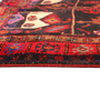 Bijar Persian Rug 10'7" x 5'1" - Semi Antique Medallion Crimson, Navy Blue Hand Knotted | side view | SKU 111953