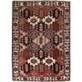Bakhtiari Persian Rug 9'8" x 7'1" - Semi Antique Medallion Blue, Crimson Hand Knotted | front view | SKU 111954
