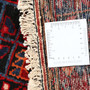 Tuyserkan Persian Rug 8'10" x 2'7" - Semi Antique Medallion Navy Blue, Blue Hand Knotted | full view | SKU 112001