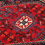 Tuyserkan Persian Rug 8'10" x 2'7" - Semi Antique Medallion Navy Blue, Blue Hand Knotted | back view | SKU 112001