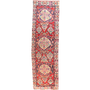 Ardabil Persian Rug 12x3 ft - Semi Antique Medallion Turquoise, White Hand Knotted | front view | SKU 112002