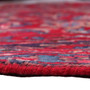 Mashad Persian Rug 10'6" x 6'11" - Semi Antique Medallion Crimson, Ultramarine Hand Knotted | pile detail | SKU 110007