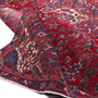 Mashad Persian Rug 10'6" x 6'11" - Semi Antique Medallion Crimson, Ultramarine Hand Knotted | corner detail | SKU 110007