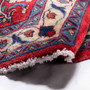 Sarouk Persian Rug 4x2 ft - Semi Antique Medallion Red, Blue Hand Knotted | pile detail | SKU 110518