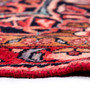 Lilihan Persian Rug 9'3" x 5'9" - Semi Antique Geometric Red, Navy Blue Hand Knotted | back view | SKU 111011