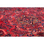 Lilihan Persian Rug 9'3" x 5'9" - Semi Antique Geometric Red, Navy Blue Hand Knotted | side view | SKU 111011