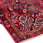 Lilihan Persian Rug 9'3" x 5'9" - Semi Antique Geometric Red, Navy Blue Hand Knotted | corner detail | SKU 111011