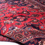 Mashad Persian Rug 10x6 ft - Semi Antique Medallion Crimson, Ultramarine Hand Knotted | detail view | SKU 111211