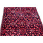 Hamadan Persian Rug 8'10" x 2'9" - Semi Antique Afshan Red, Blue Hand Knotted | side view | SKU 111212