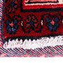 Hamadan Persian Rug 4x3 ft - Semi Antique Afshan Red, Blue Hand Knotted | pile detail | SKU 111213