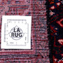 Hamadan Persian Rug 4x3 ft - Semi Antique Afshan Red, Blue Hand Knotted | full view | SKU 111213