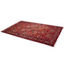 Bakhtiari Persian Rug 9'10" x 7'1" - Semi Antique Medallion Blue, Crimson Hand Knotted | texture detail | SKU 111310