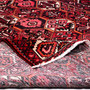 Bakhtiari Persian Rug 9'10" x 7'1" - Semi Antique Medallion Blue, Crimson Hand Knotted | corner detail | SKU 111310