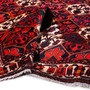 Bakhtiari Persian Rug 9'10" x 6'11" - Semi Antique Medallion Blue, Crimson Hand Knotted | detail view | SKU 111328