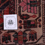 Bakhtiari Persian Rug 9x6 ft - Semi Antique Medallion Blue, Crimson Hand Knotted | full view | SKU 111328