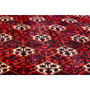 Bakhtiari Persian Rug 9'10" x 6'11" - Semi Antique Medallion Blue, Crimson Hand Knotted | side view | SKU 111328