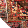 Nahavand Persian Rug 11'4" x 5'11" - Antique Medallion Geometric Dark Red, Madder Red, Navy Blue Hand Knotted | corner detail | SKU 110003
