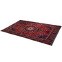 Bakhtiari Persian Rug 12'10" x 10'2" - Semi Antique Medallion Blue, Crimson Hand Knotted | texture detail | SKU 111337