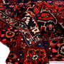 Bakhtiari Persian Rug 11'6" x 9'2" - Semi Antique Medallion Blue, Crimson Hand Knotted | detail view | SKU 111340