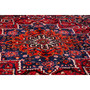 Bakhtiari Persian Rug 11'6" x 9'2" - Semi Antique Medallion Blue, Crimson Hand Knotted | side view | SKU 111340