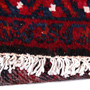 Shiraz Persian Rug 9x2 ft - Semi Antique Geometric Blue, Red Hand Knotted | pile detail | SKU 111403
