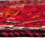 Shiraz Persian Rug 7'1" x 4'1" - Semi Antique Geometric Blue, Red Hand Knotted | back view | SKU 111416