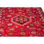 Shiraz Persian Rug 7'1" x 4'1" - Semi Antique Geometric Blue, Red Hand Knotted | side view | SKU 111416