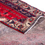 Abadeh Persian Rug 6'3" x 3'3" - Semi Antique Geometric Red, Ivory Hand Knotted | corner detail | SKU 111418