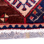 Shiraz Persian Rug 6x4 ft - Semi Antique Geometric Blue, Red Hand Knotted | pile detail | SKU 111419