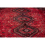 Shiraz Persian Rug 10x7 ft - Semi Antique Geometric Blue, Red Hand Knotted | side view | SKU 111423
