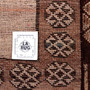 Shiraz Persian Rug 6x4 ft - Semi Antique Geometric Blue, Red Hand Knotted | full view | SKU 111426