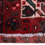 Shiraz Persian Rug 9'10" x 6'9" - Semi Antique Geometric Blue, Red Hand Knotted | pile detail | SKU 111430