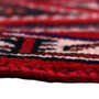 Lori Persian Rug 9'8" x 5'6" - Semi Antique Geometric Red, Brown Hand Knotted | back view | SKU 111434
