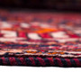 Shiraz Persian Rug 9'10" x 6'7" - Semi Antique Geometric Blue, Red Hand Knotted | back view | SKU 111438