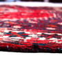 Shiraz Persian Rug 5'11" x 4'9" - Semi Antique Geometric Blue, Red Hand Knotted | back view | SKU 111441