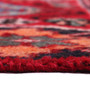 Shiraz Persian Rug 7x4 ft - Semi Antique Geometric Blue, Red Hand Knotted | back view | SKU 111445