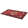 Shiraz Persian Rug 7'3" x 4'3" - Semi Antique Geometric Blue, Red Hand Knotted | texture detail | SKU 111445