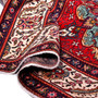Tabriz Persian Rug 13'7" x 9'4" - Semi Antique Medallion Red, Cream Hand Knotted | detail view | SKU 111451