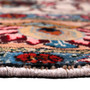 Tabriz Persian Rug 13'7" x 6'10" - Semi Antique Medallion Red, Cream Hand Knotted | back view | SKU 111452