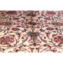 Tabriz Persian Rug 13'7" x 6'10" - Semi Antique Medallion Red, Cream Hand Knotted | side view | SKU 111452