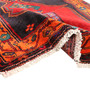 Hashtrood Persian Rug 14'0" x 3'10" - Semi Antique Medallion Geometric Red, Burgundy, Orange Hand Knotted | detail view | SKU 110006