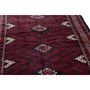 Veramin Persian Rug 8'10" x 4'5" - Semi Antique Vagireh Blue, Navy Blue Hand Knotted | side view | SKU 111475