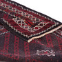 Veramin Persian Rug 8'10" x 4'5" - Semi Antique Vagireh Blue, Navy Blue Hand Knotted | corner detail | SKU 111475
