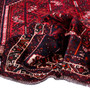Shiraz Persian Rug 9'4" x 5'11" - Semi Antique Geometric Blue, Red Hand Knotted | detail view | SKU 111484